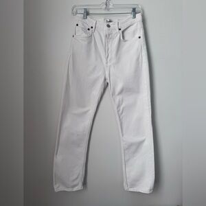 Agolde women’s Riley  Straight White Denim Jeans - 26